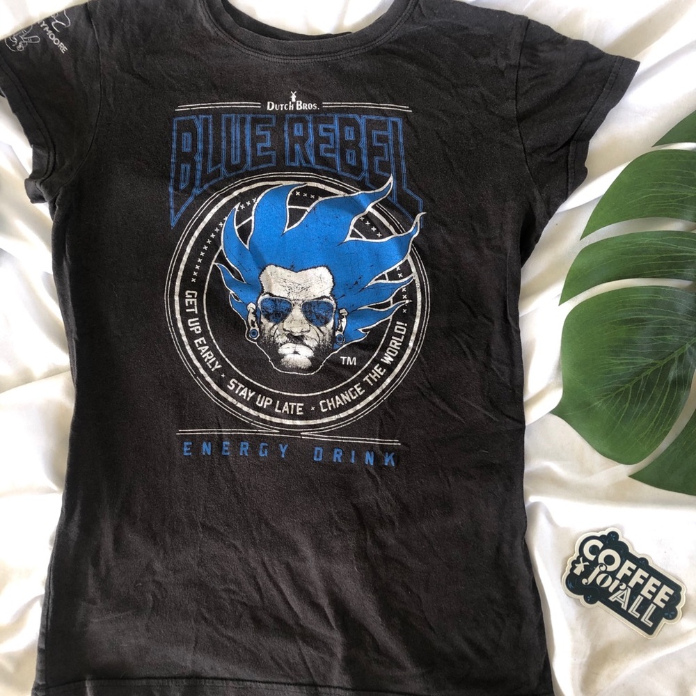 Dutch Bros Rebel Man Graphic Tee w/ Sticker